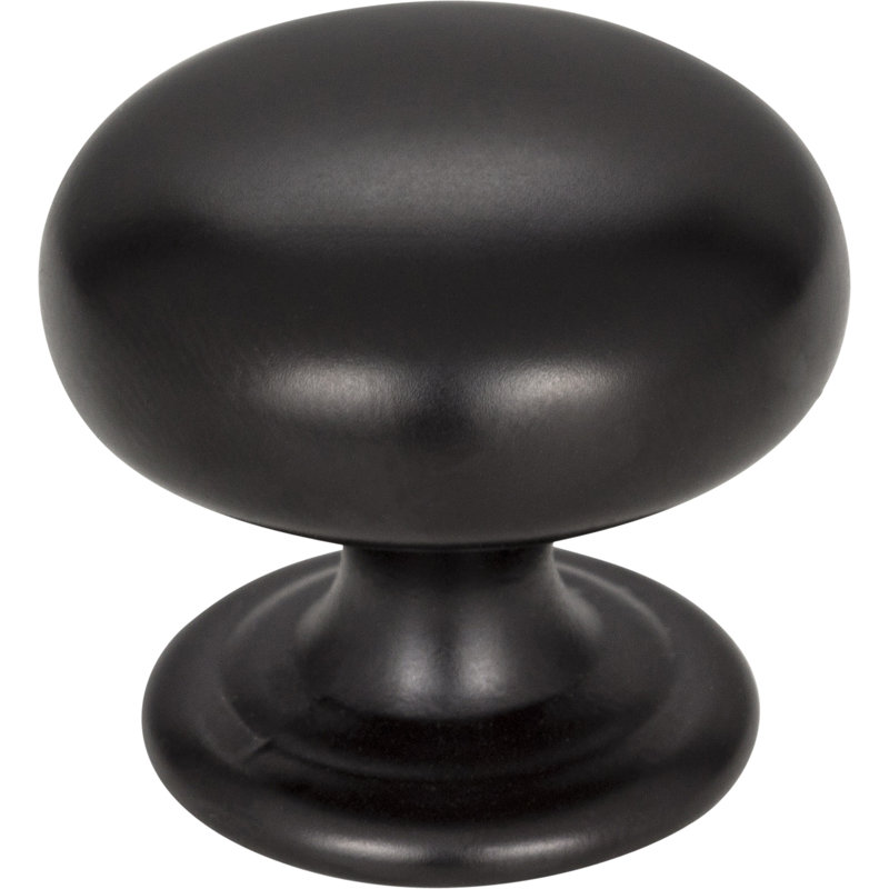 Florence 1 1/4" Diameter Mushroom Knob, Matte Black