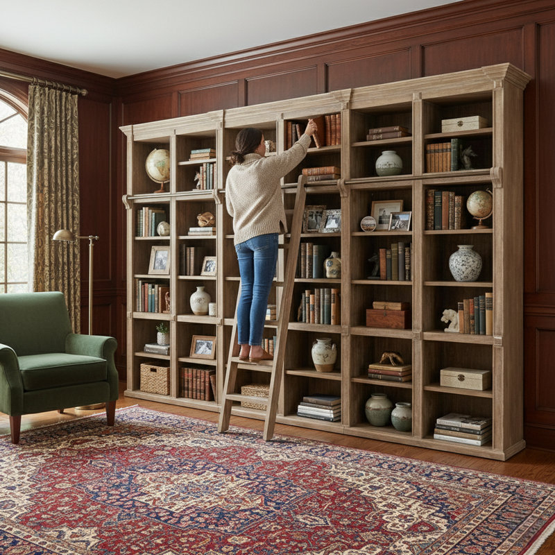Beacon Hill Wall Unit, Driftwood, Whitewash