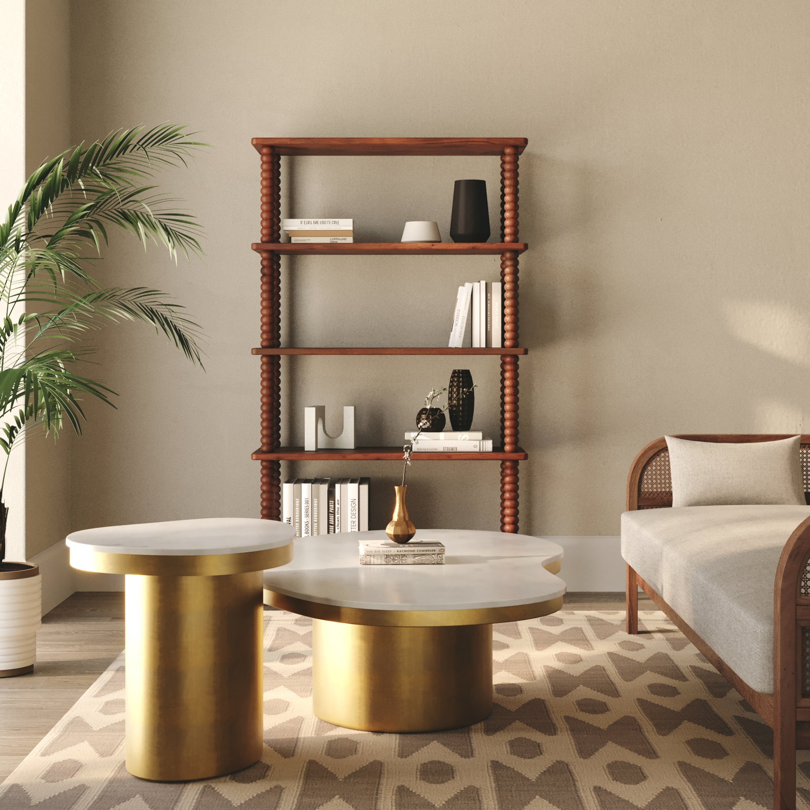 Alyson 40" Acacia Bookcase