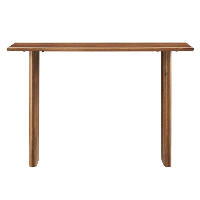Amistad 46" Walnut Solid Wood Modern Farmhouse Console Table
