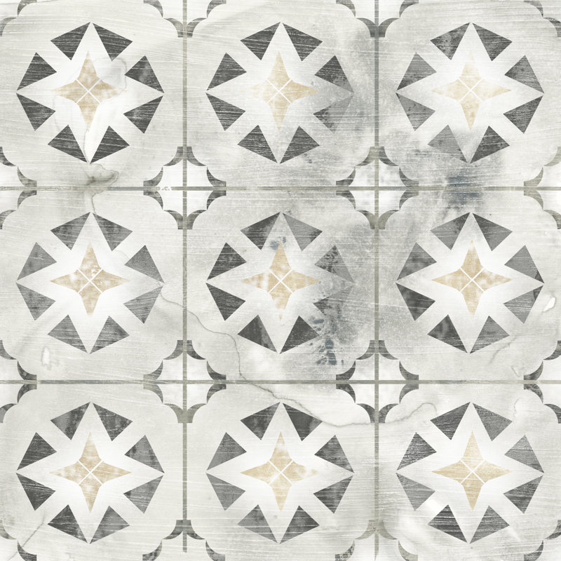 Marble Tile Design II by June Erica Vess - Wrapped Canvas Print, 30cm H x 30cm W