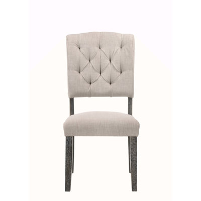 Linen & Weathered Side Chair