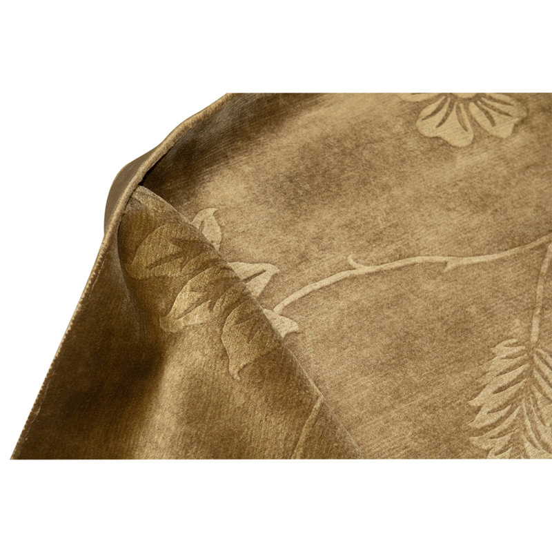 Tapis doré / ivoire de haute qualité noué à la main