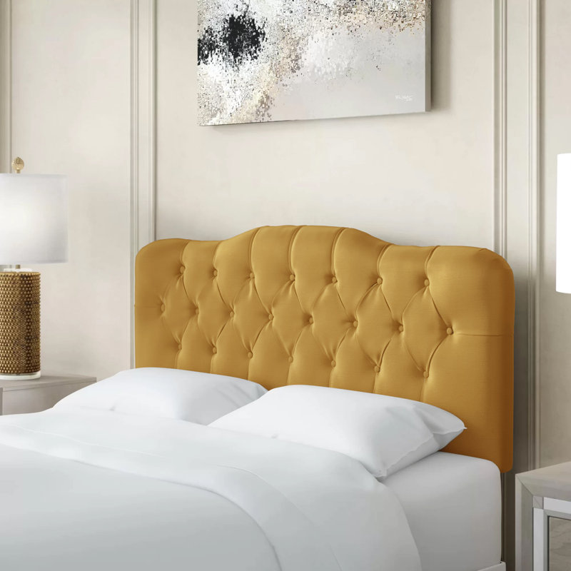 Calondra Upholstered Headboard, California King, Shantung Khaki