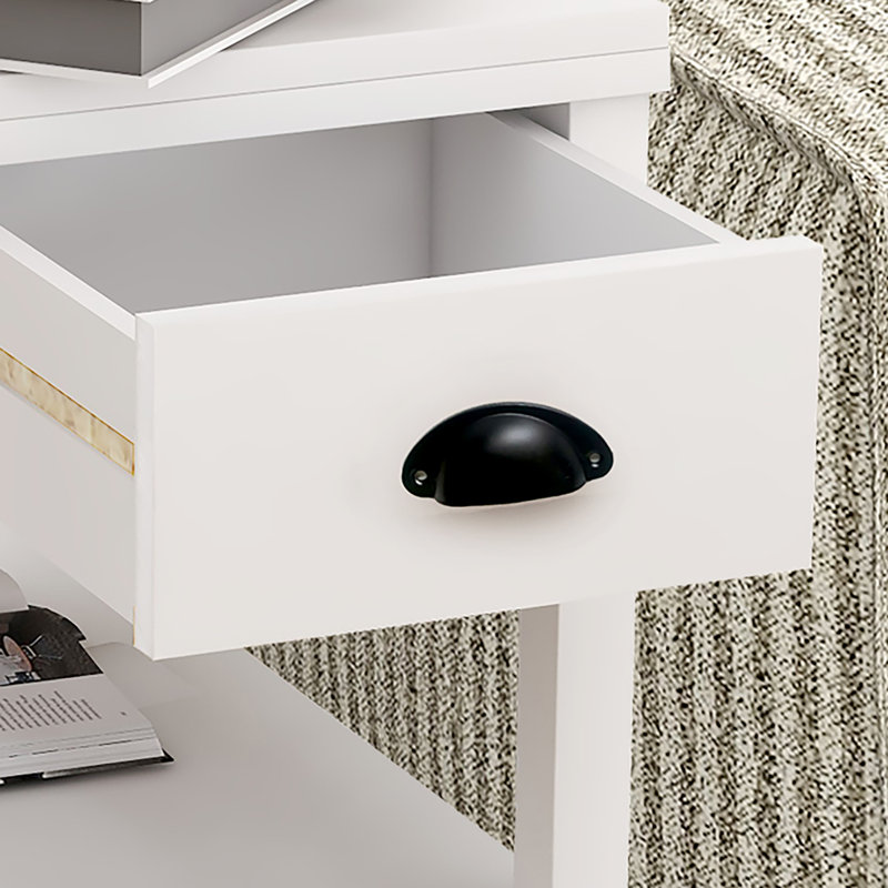 Jameal Nesting Tables with Storage, White