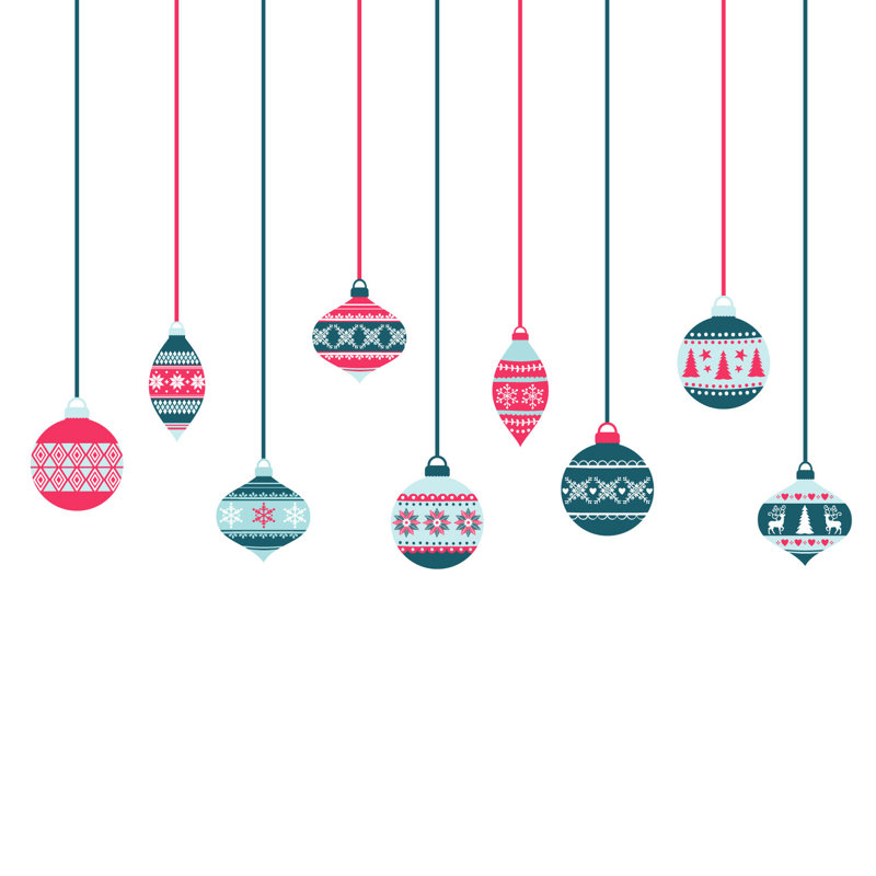 Wall Decal, Red/Blue
