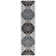 Eaton Wyndham Hand Tufted Wool/Viscose Damask Rug in Blue/Gray/Black