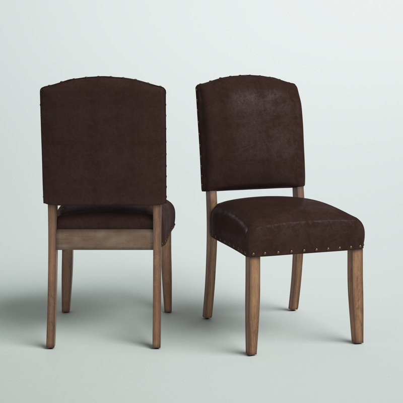 Chaise d'appoint rembourrée Deane en brun