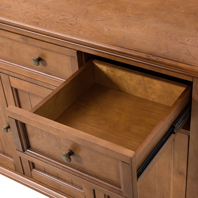 Lark Manor Alvieri 58" Wide 3-Drawer Sideboard