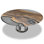 Round Walnut Pedestal Dining Table