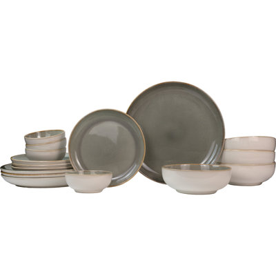 Resona Stoneware 16 Piece Dinnerware Set - Service for 4