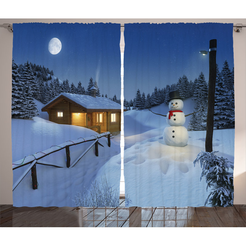 Rajan Semi Sheer Curtain Pair, 54" W x 84" L