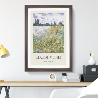 Ile Aux Fleurs Near Vetheuil by Claude Monet - Picture Frame Painting