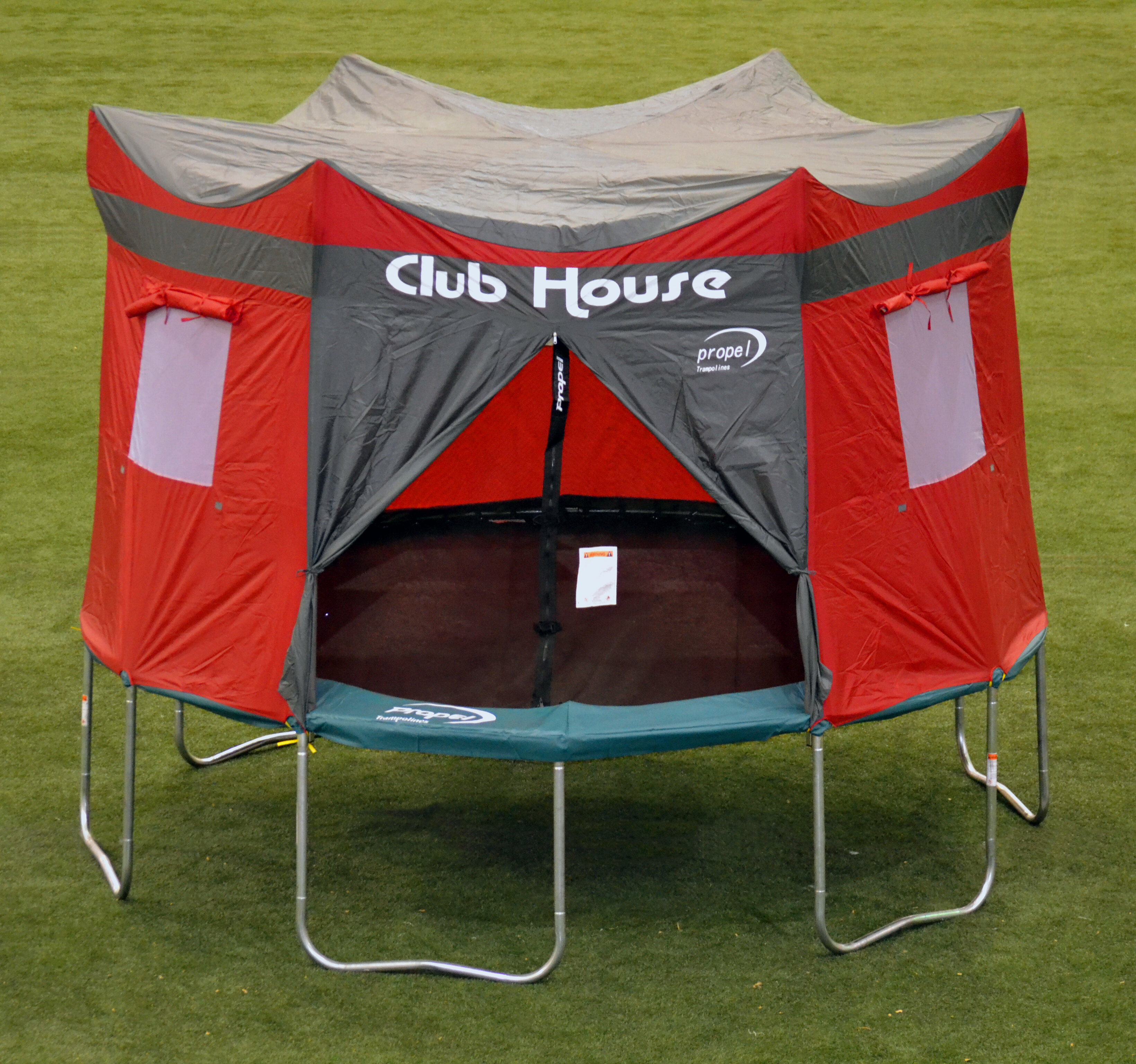Trampolines 14' Red Clubhouse Trampoline Reviews | Wayfair
