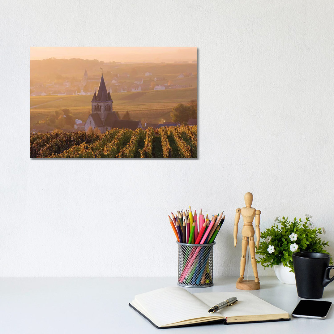 Ville Dommange Vineyards, Champagne, France by Matteo Colombo - Wrapped Canvas Print