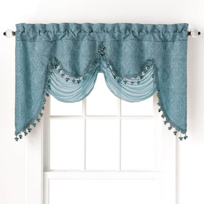 Munsell Damask Swag Window Pelmet