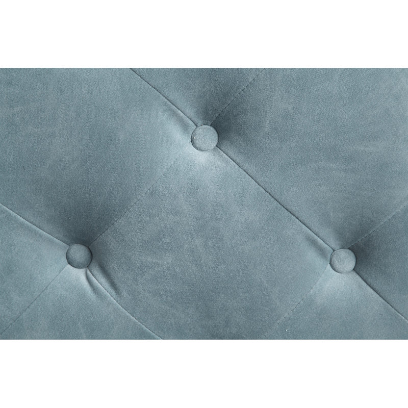 Canapé modulaire en tissu bleu cendré avec 7 coussins Zerah