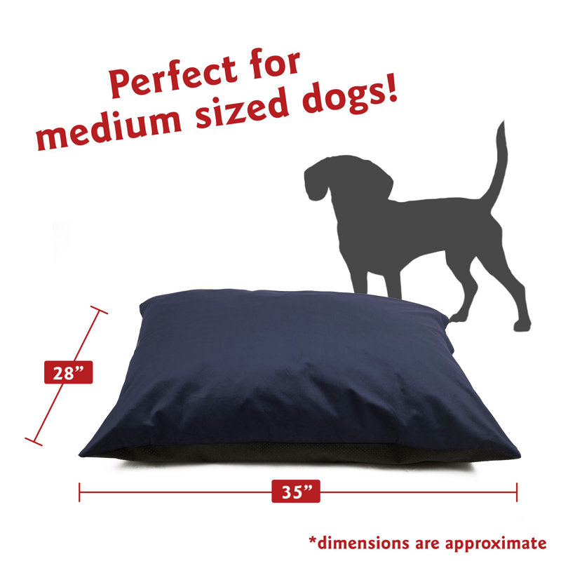 Coussin pour chien Villa Majestic, Bleu marine, Medium (35" W x 28" D x 7" H