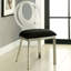 Ensemble de 2 chaises d'appoint en microfibre et en métal