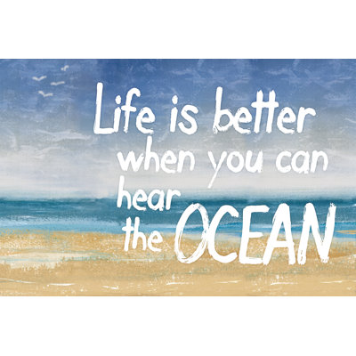 Life Is Oceantastic - Wrapped Canvas Print