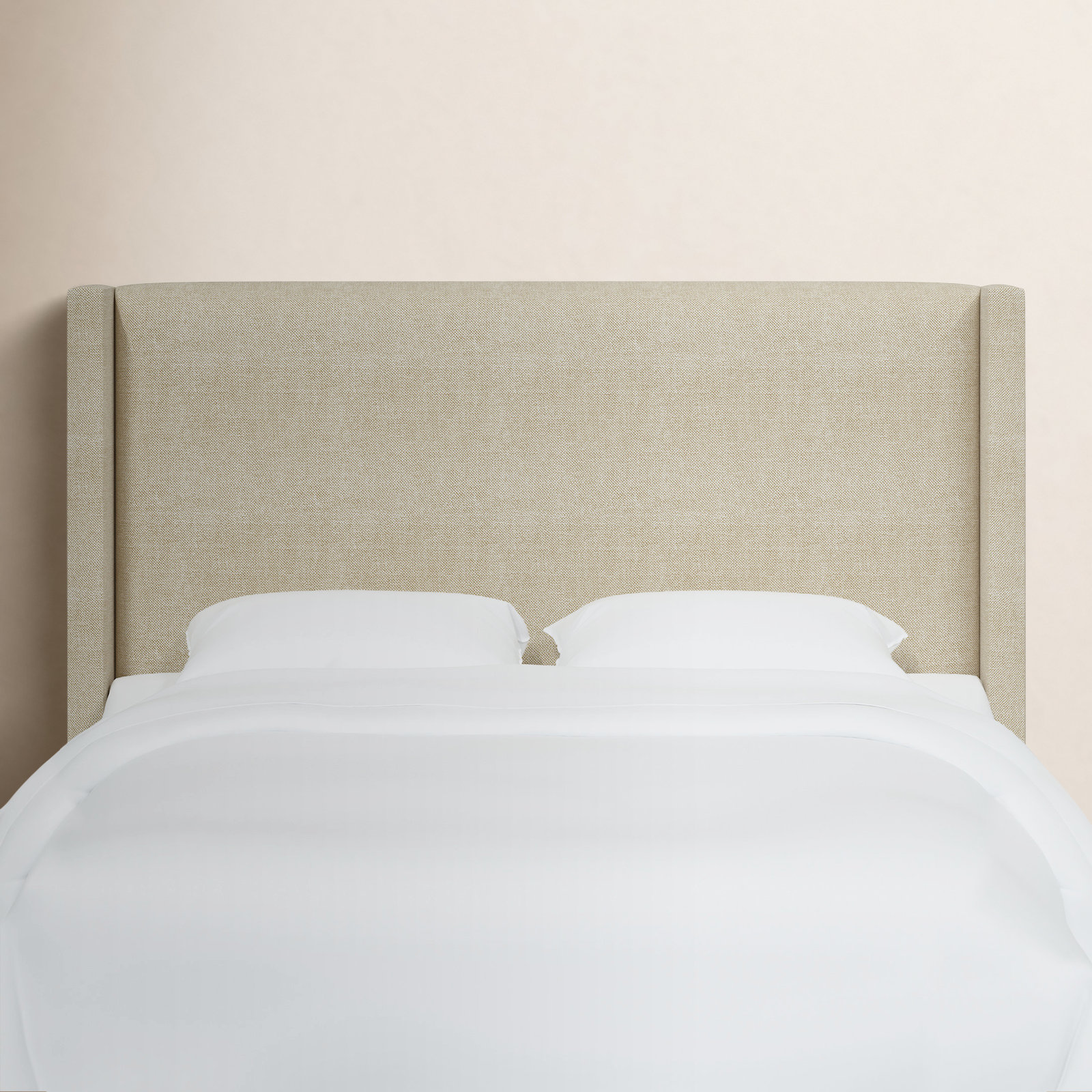 Benson Upholstered Headboard, Queen, Beige