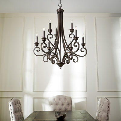 Lustree 9 lumières façon bougie/classique Cambron