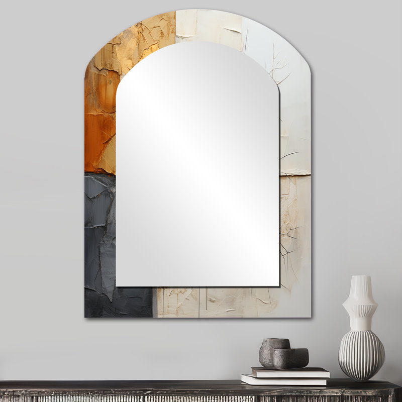 Abstrait de fractale abstraite grise et jaune, 34 po x 25 po