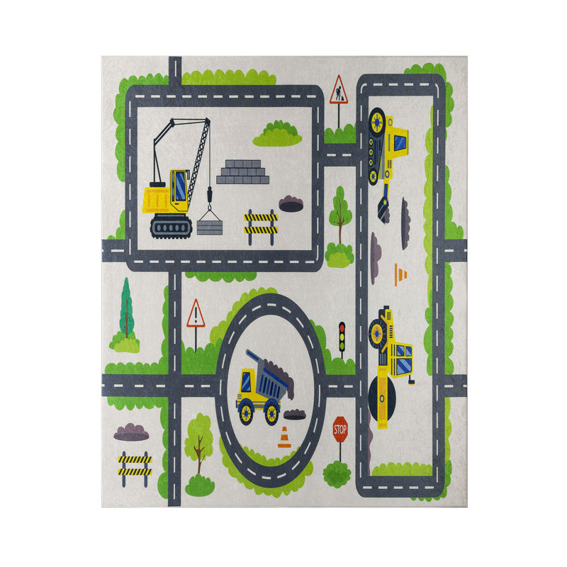 Reichard Rectangle Machine Woven Polyester Rug, Rectangle 4' x 5'11"