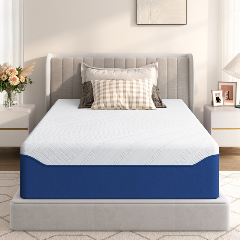 Medium Firm Memory Foam Mattress With Breathable Cover, Pressure Relief, Certipur-US® Certified, 10" / 12" / 20, Full, 14"