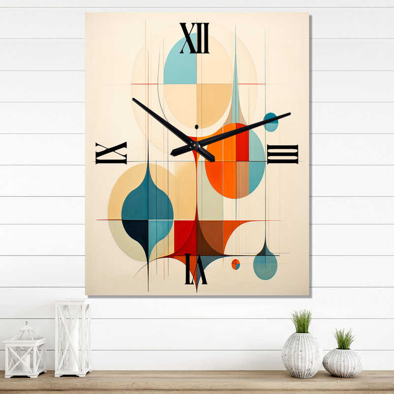 Peltz - Horloge murale romantique Mid-Century, Très grand