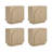 Eastampton Solid Wood TV Stand 2 - Door Accent Cabinet (4-Piece Set)-201181633