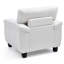 Chaise d'appoint chic et moderne en blanc-457162130