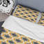Ensemble de housse de couette à motif géométrique jaune et noir-1841667656