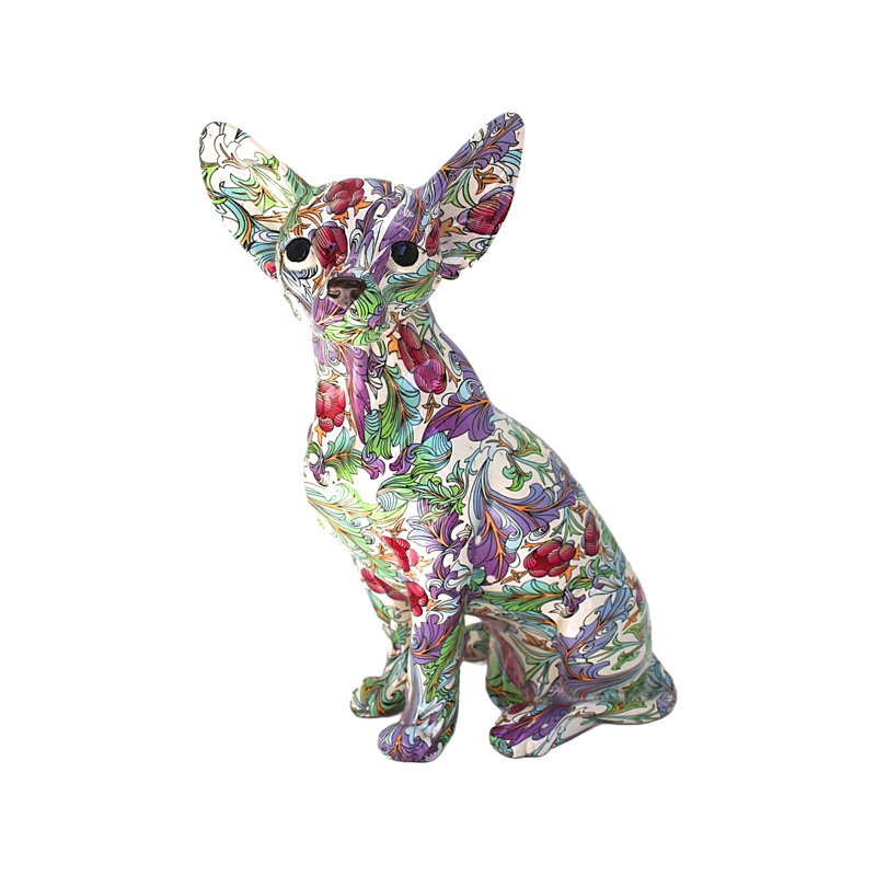 Chihuahua rétro Red Barrel Studio® Plus - 10 po de hauteur