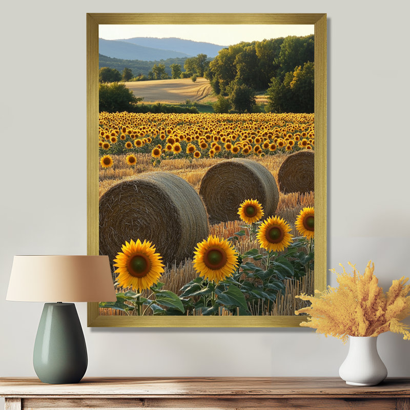 Giannone - Floral Canvas Prints, Reproduction encadrée d'une seule photo, Doré, H 20 po x l 12 po