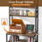 Large Record Player Stand With Storage Shelf, 5-Tier Record Player Table Holds Up 500+ Albums, Turntable Stand With Charging Station & CD/DVD Rack, Record Storage For Living Room, Bedroom