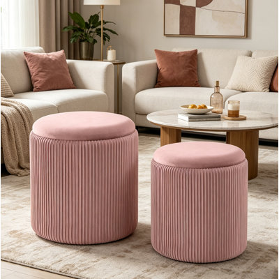 Ensemble de 2 tabourets de coiffeuse