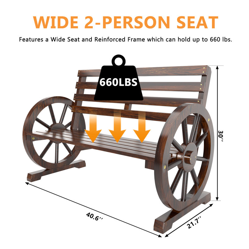 Banc d'extérieur en bois Daiden