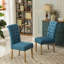 Ensemble de 2 chaises parsons capitonnées en bois massif Habit, bleu-2008376601