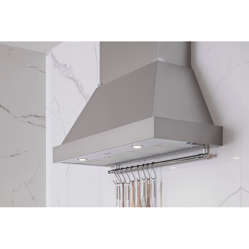 Bertazzoni Wall Range Hood, Silver