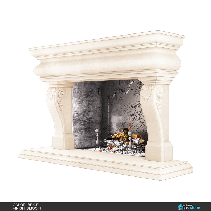 Great Adana Fireplace Surround, Smooth Beige