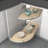 Maple Two-Tier Girasolo w/ Soft Close and Chrome Accents for 15" Right Opening/Blind Left Corner cabinets-104611193