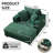 Sofa Bed with Ottoman (Green)-1204317254