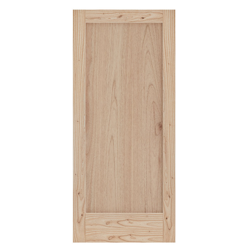 MODA 1-Panel Solid Core Unfinished White Cedar Slab Interior Door, 24" x 80"