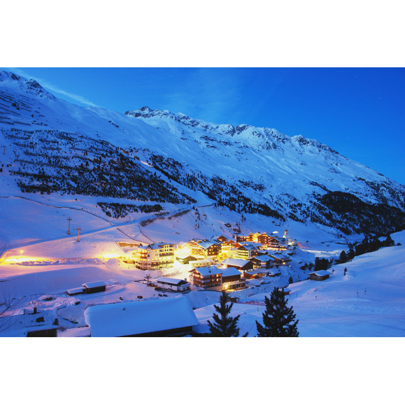 Alpes autrichiennes - Photographie sur toile tendue, L 12 po x H 8 po