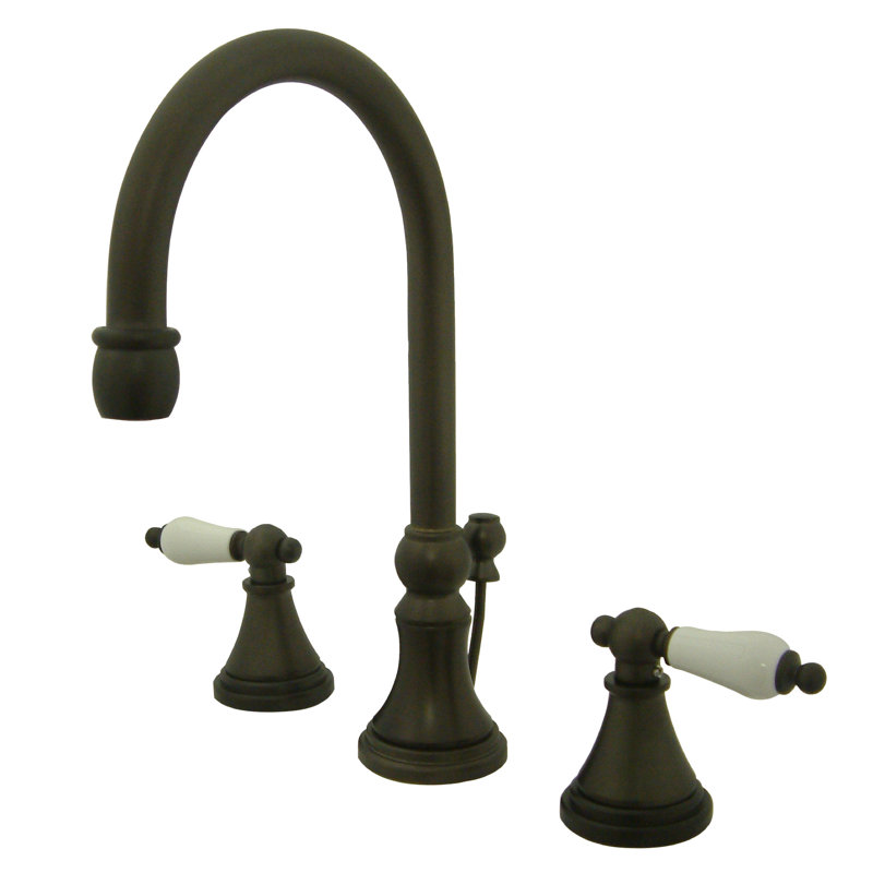 Madison Widespread Bathroom Faucet with Drain Assembly, Oil Rubbed Bronze