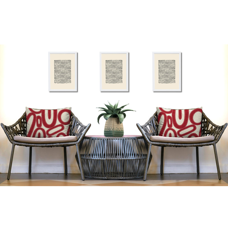 Oreiller réversible intérieur / extérieur Dina, 25 x 18, Rouge