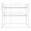 Pour les petites chambres à coucher partagées, lit superposé en métal blanc doux pour lit double TG / TG / TG
