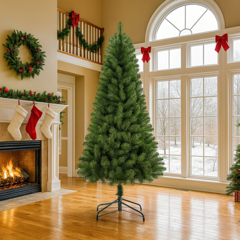 Arbre de Noël artificiel à charnières, 7'