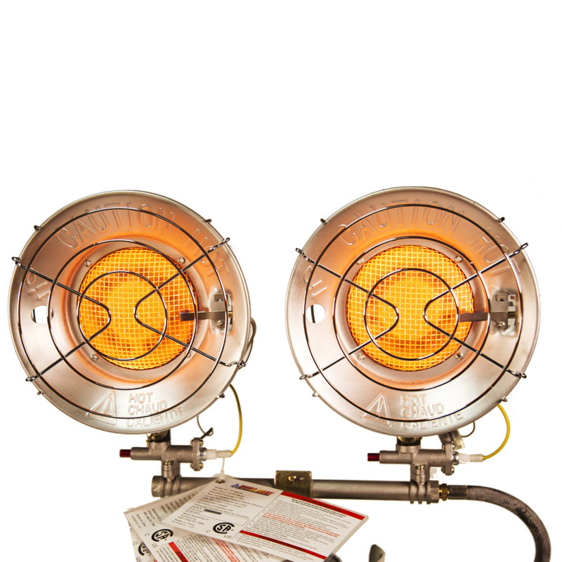 Comfort Gear Double Tank Top Portable Propane Heater, 30,000 BTUs, Outdoor - TT-30CSA